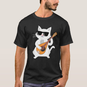 Kat speelt mandoline t-shirt