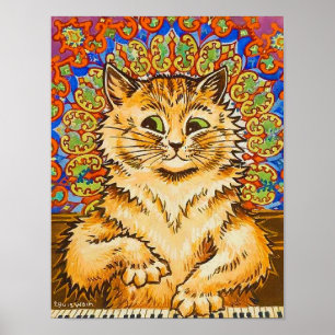 Kat speelt piano, Louis Wain Poster
