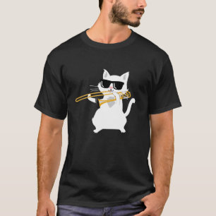 Kat speelt trombone T-Shirt