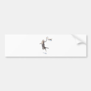 Kat-speltennis Bumpersticker