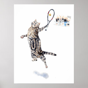 Kat-speltennis Poster