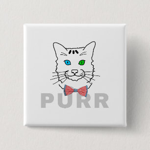 Kat Spint Vierkante Button 5,1 Cm