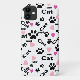 Kat spoor iPhone 11 hoesje