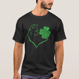 Kat St Patricks Cattys Catricks Day Girls Women Sh T-shirt