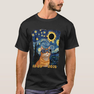 Kat Stargazer – Zonsverduistering 03.29.2025 T-shirt
