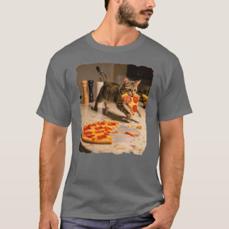 Kat steelt pizza! t-shirt