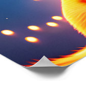 Kat-stel onder de sterrenhemel - poster (Hoek)