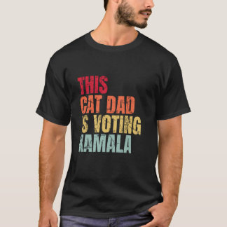 kat stemt voor Kamala President Harris T-shirt