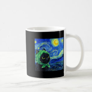 Kat Sterrennacht Van Gogh Leuk voor Kat Liefhebber Koffiemok