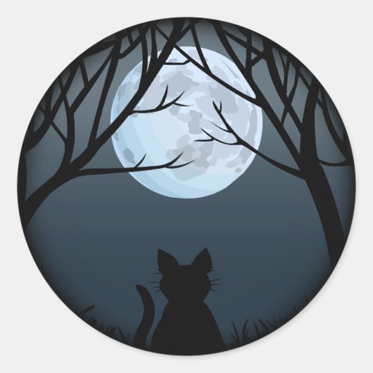 Kat Stickers Fun Halloween Cat Stickers Cat Lover (Voorkant)