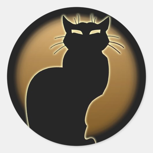 Kat Stickers Fun Halloween Cat Stickers Cat Lover (Voorkant)