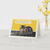Kat "Stomme ziekte" Kaart (Gele Bloem)