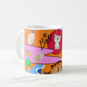 Kat-strand van Mikitiez meow Koffiemok