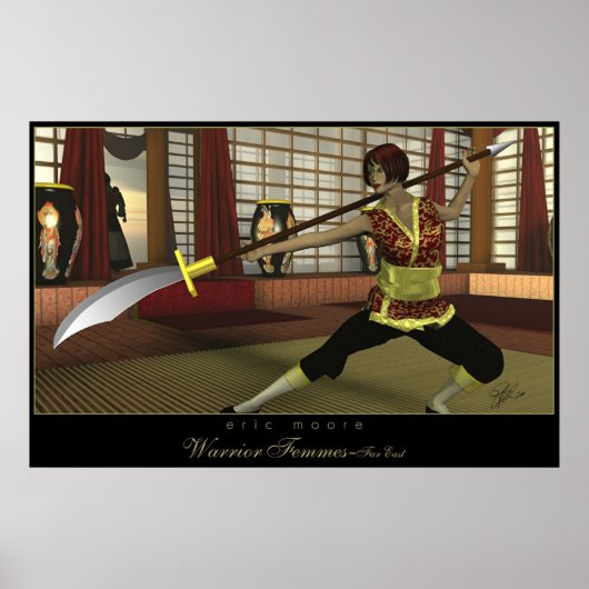 Kat Su Qwan-Dancing Roos Poster (Voorkant)