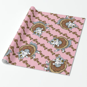 Kat Sweet Donut Cadeaupapier
