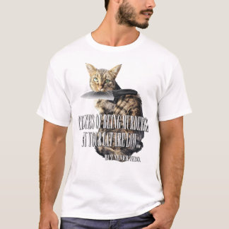 Kat T-shirt Grappige meme