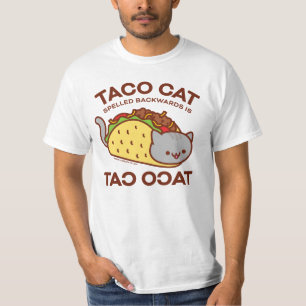 Kat T-Shirt - Taco CAT Achterwaarts geknepen is...