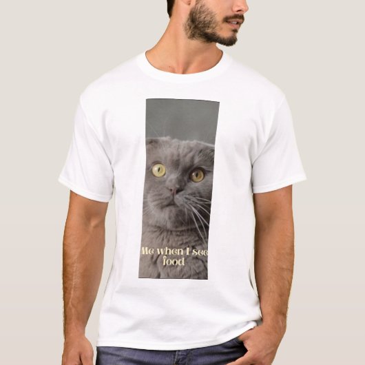 Kat T-shirt voor mannen (Voorkant)