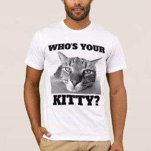 KAT T-SHIRTS WIE IS JE KAT? FUNNY CAT-T - SHIRTS