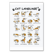 Kat-taal, grappige kat Kitten, liefdeskat-cadeauid Kaart (Voorkant)