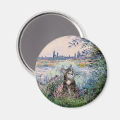 Kat (Tabby 2) - Door de Seine Magneet (Voorkant / Achterkant)