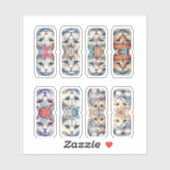 Kat Tabs voor Journaling Sticker (Vel)