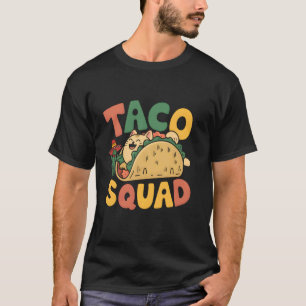 Kat Taco Squad Cinco De Mayo Mexicaans Feest Fiest T-shirt