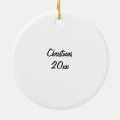 Kat Tangled kerstlicht Keramisch Ornament (Achterkant)