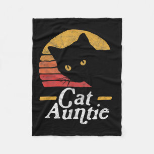 Kat Tante  tachtig stijl Sun Cat Retro Dist Fleece Deken