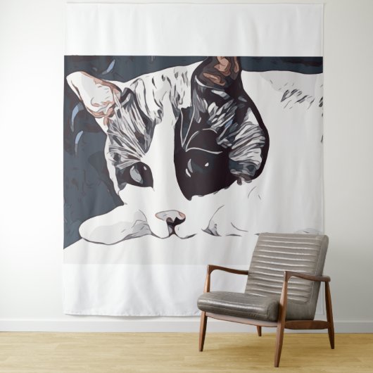 Kat Tapijt Wandkleed (In situ)