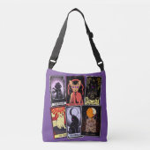 Kat Tarot-Kaart-Halloween Empress. Hermit, Fool Crossbody Tas (Voorkant)