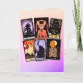 Kat Tarot-Kaart-Halloween Empress. Hermit, Fool Kaart (Voorkant)