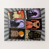 Kat Tarot-Kaart-Halloween Empress. Hermit, Fool Legpuzzel (Horizontaal)