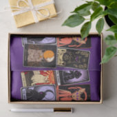 Kat Tarot-Kaart-Halloween Empress. Hermit, Fool Tissuepapier (Geschenk)