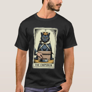 Kat Tarotkaart De Keizer Kat In Doos Liefhebber Gr T-shirt