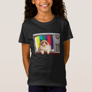 Kat Televisie Kat Liefhebbers, Televisie Watchers T-shirt