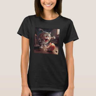 Kat ter bestrijding van bacteriën en eieren t-shirt