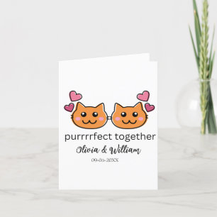 Kat Thema Grappige Verloving Felicitatiekaart Lief Aankondiging