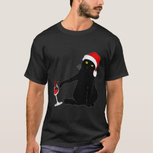Kat thema voor wijn t-shirt