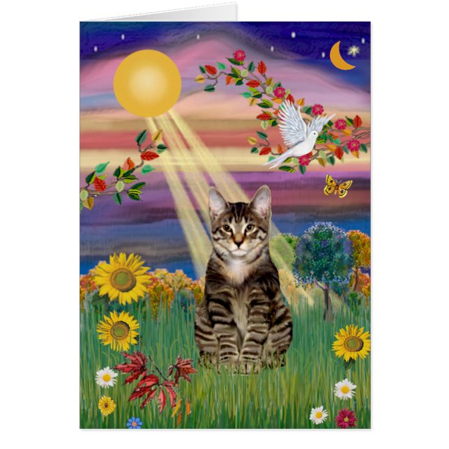 Kat (Tijger) - Herfstzon (Voorkant)
