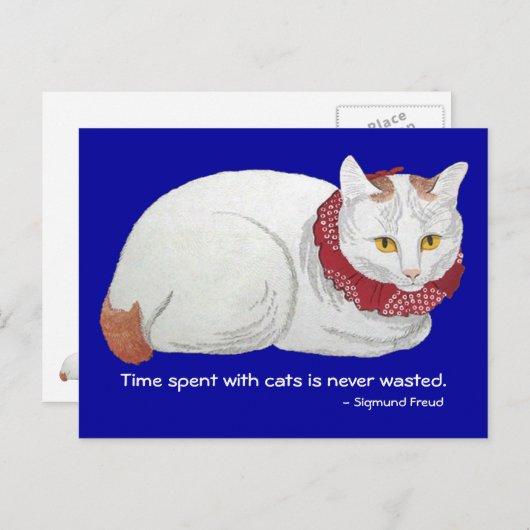 Kat Time Briefkaart (Voorkant / Achterkant)