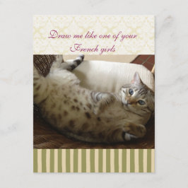 Kat Titanic Quote Brocade Stripe Notecard