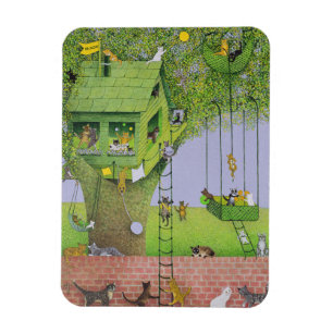 Kat Tree House Magneet