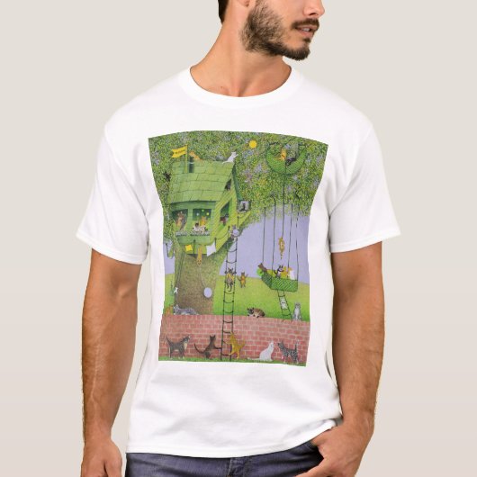 Kat Tree House T-shirt (Voorkant)