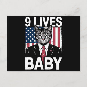 Kat Trump 9 leeft Baby Grappige Trump Kat Briefkaart