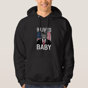 Kat Trump 9 leeft Baby Grappige Trump Kat Hoodie