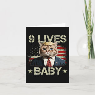 Kat Trump 9 Levens Baby Trump 2024 Win Overwinning Kaart
