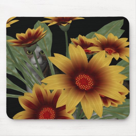 Kat tuinmousepad muismat (Voorkant)