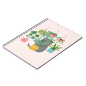 Kat Tussen Planten Grappig Notitieboek (Linkerzijde)