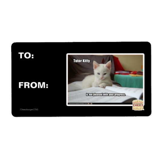 Kat Tutor Etiket (Voorkant)